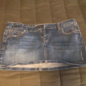 Aeropostale Blue Mini Pencil Skirt Casual